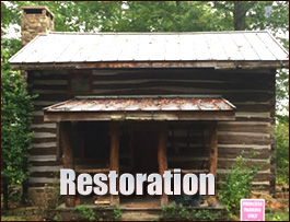 Historic Log Cabin Restoration  Boomer, North Carolina